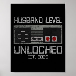 Künftiger Ehemännergrünniger 2025 Gamer Wedding L Poster