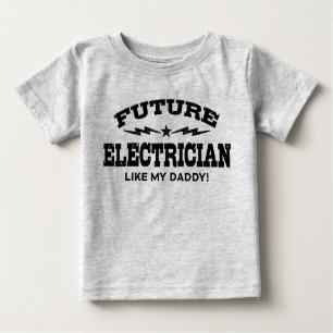 Künftiger Elektromann wie mein Vater Baby T-shirt