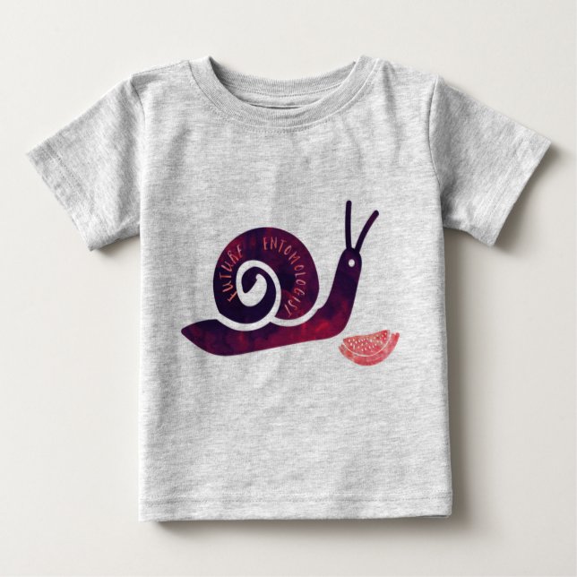 Künftiger Entomologe Snail Kleinkind Boys Shirt Lo (Vorderseite)