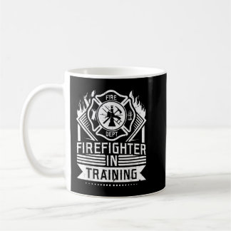 Künftiger Feuerwehrmann bei der Ausbildung von Feu Kaffeetasse