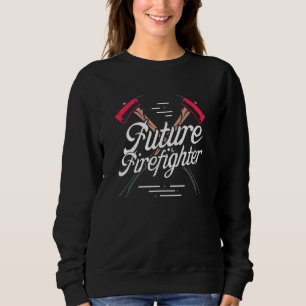 Künftiger Feuerwehrmann Patriotische Feuerwehr Sweatshirt