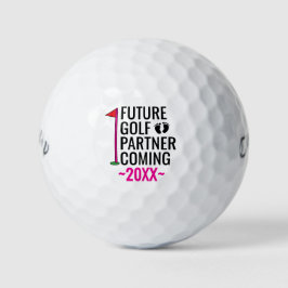 Künftiger Golf Partner kommt bald, lustige Baby-Re Golfball