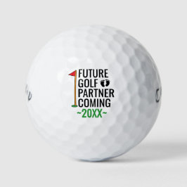 Künftiger Golf Partner kommt bald Pregnancy Reveal Golfball