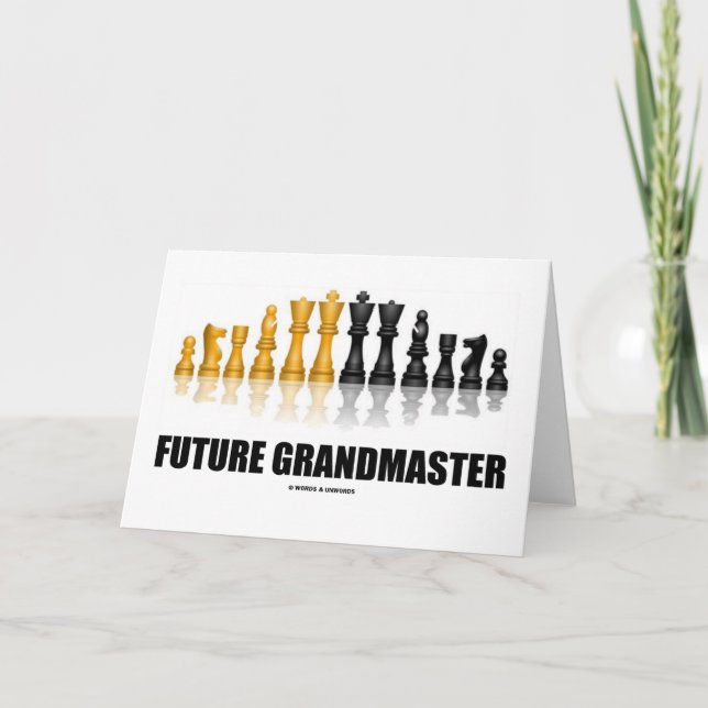 Künftiger Großmeister (Schach-Set) Karte (Vorderseite)