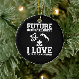 Künftiger Herpetologe Herpetology Lover Amphibians Keramik Ornament