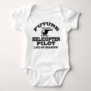 Künftiger Hubschrauberpilot wie mein Opa Baby Strampler