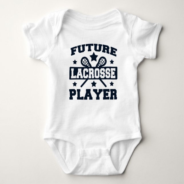 KÜNFTIGER LACROSSE-SPIELER BABY STRAMPLER (Vorderseite)