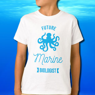 Künftiger Meeresbiologe - Octopus - weiß T-Shirt