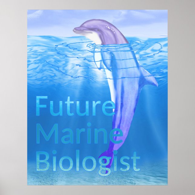 Künftiger Meeresbiologe Poster (Vorne)