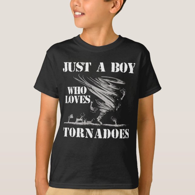 Künftiger Meteorologe Boys Tornado Lover T-Shirt (Vorderseite)