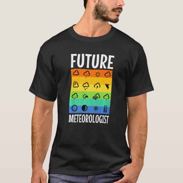 Künftiger Meteorologe T-Shirt (Vorderseite)