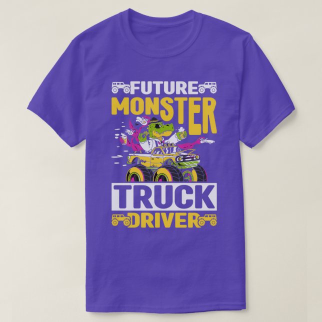 Künftiger Monster-Lkw-Fahrer 2 T-Shirt (Design vorne)