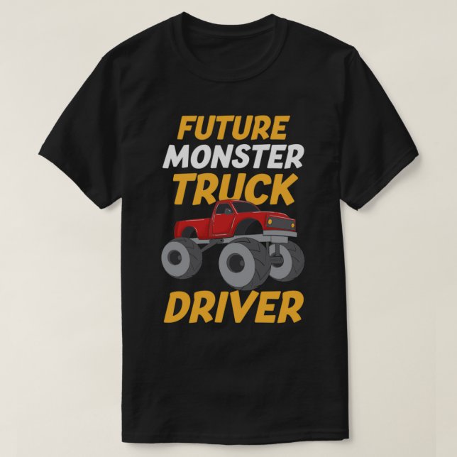 Künftiger Monster-Lkw-Fahrer 4 T-Shirt (Design vorne)