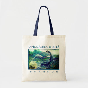 Künftiger Paläontologe Brontosaurus Dinosaur Cus Tragetasche