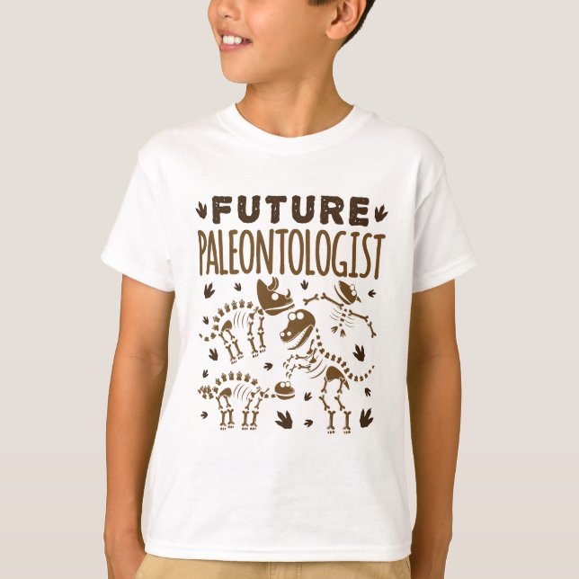 Künftiger Paläontologe Paläontologie Dinosaurier K T-Shirt (Vorderseite)