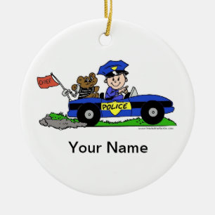 Künftiger Polizeibeamter - Männer Keramik Ornament