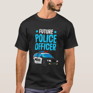 Künftiger Polizeibeamter Polizist Polizist Boys Ki T-Shirt
