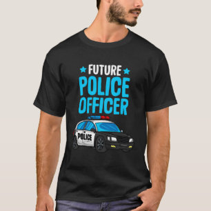 Künftiger Polizeibeamter Polizist Polizist Boys Ki T-Shirt