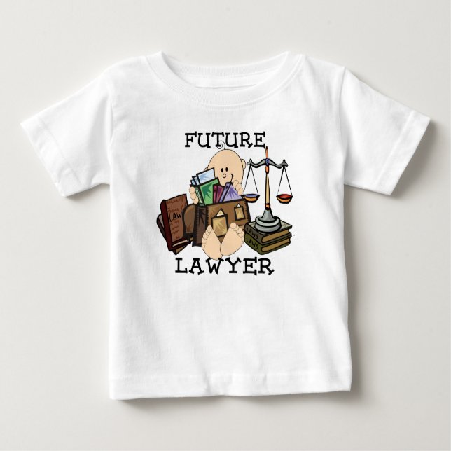 Künftiger Rechtsanwalt Baby T-shirt (Vorderseite)