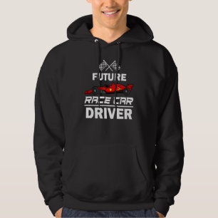 Künftiger Rennfahrer für Kinder, die Jungs jagen Hoodie