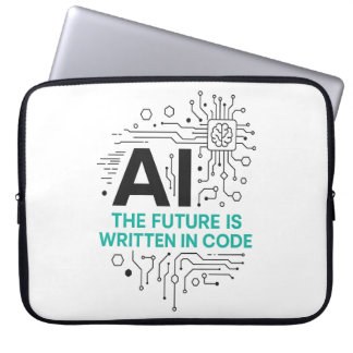 Künftiger schriftlicher Kodex | Digitales Schicksa Laptopschutzhülle