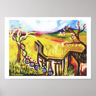 Künftiger Sommer im Grünen Kunst Poster