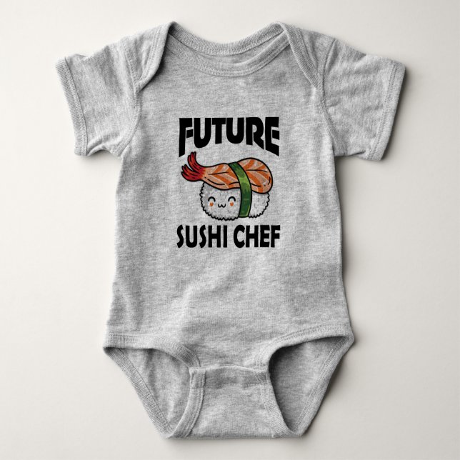 Künftiger Sushi-Koch Baby Strampler (Vorderseite)