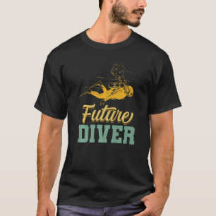 Künftiger Taucher Scuba Diving Aquaholic Scuba Div T-Shirt