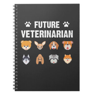 Künftiger Tierarzt Vet Tech Kid Animal Lover Notizblock
