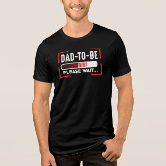 Künftiger Vater Vater bitte warten Neuheit Tri-Blend Shirt