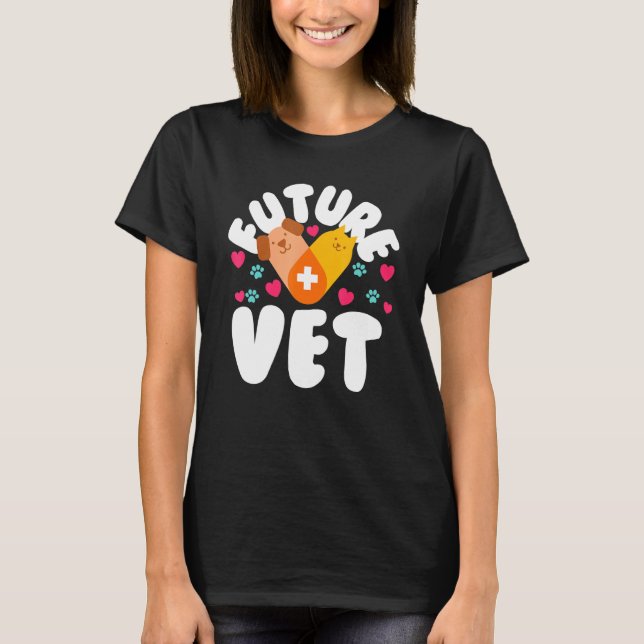 Künftiger Veterinärassistent T-Shirt (Vorderseite)