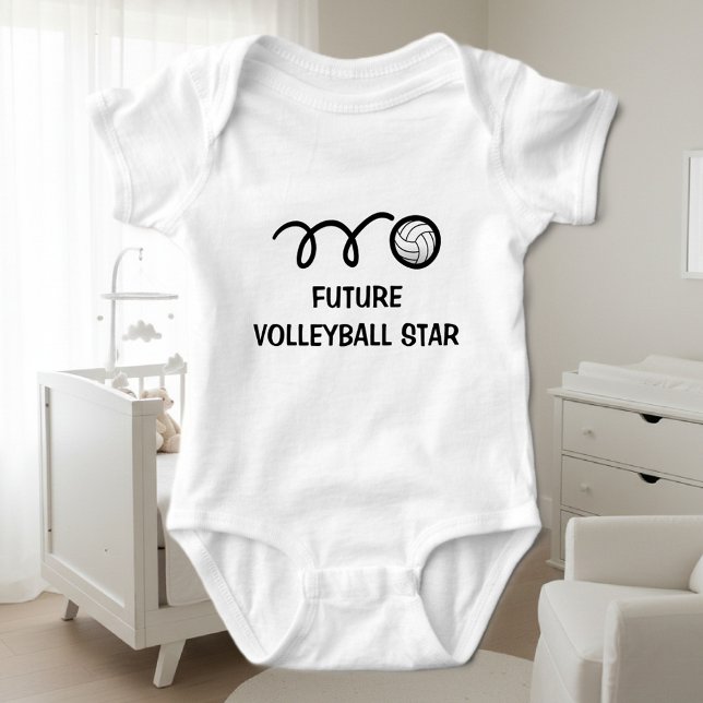 Künftiger Volleyballspieler | Niedliche Babykleidu Baby Strampler (volleyball bodysuit for baby)