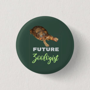 Künftiger Zoologe - Schildkröte Button