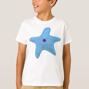 Künftiger Zytologe in einer blauen Zelle T-Shirt