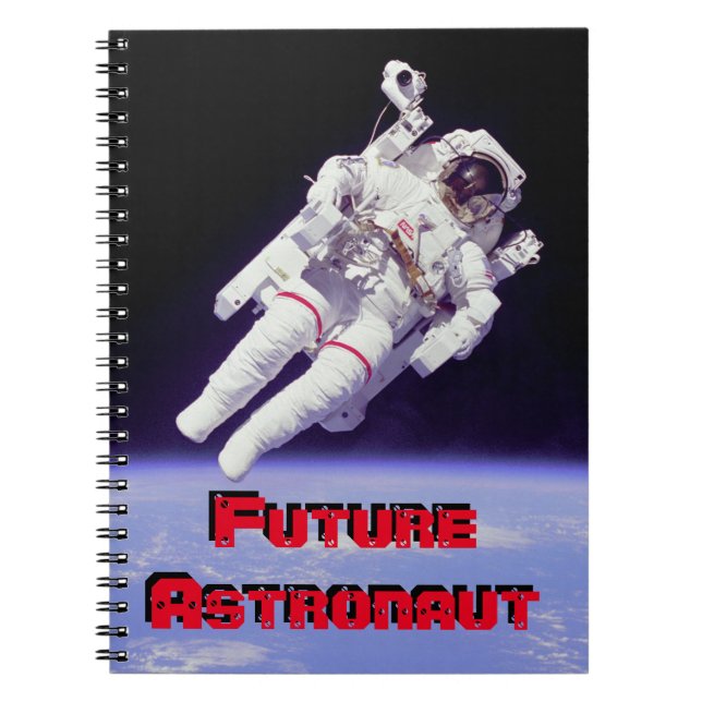 Künftiges Astronaut SpiralNotebook Notizblock (Vorderseite)