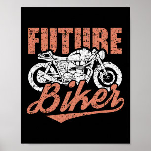 Künftiges Biker Clic Motorrad Cool Motorrad fahren Poster