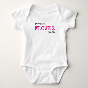 Künftiges Blumenmädchen Hochzeitsbaby Bodysuit Baby Strampler