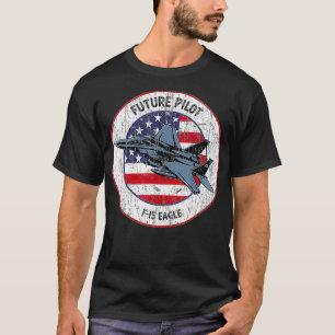 Künftiges Flugzeug des Piloten-Kampfjets F15 Eag T-Shirt