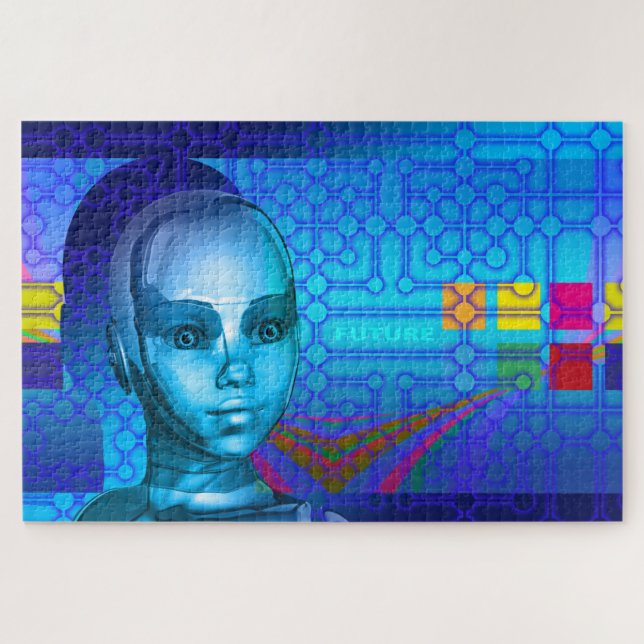 künftiges menschliches Rätsel Puzzle (Horizontal)