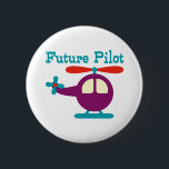 Künftiges Pilotprogramm Button<br><div class="desc">Künftiges Pilotdesign für Kinder und Kleinkinder mit Hubschrauber.</div>