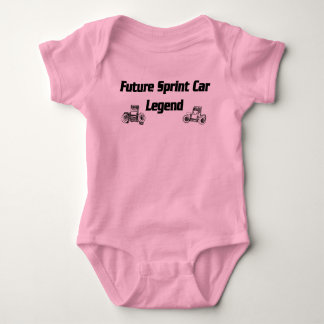 Künftiges Sprint-Auto-Legende rosa Baby Strampler