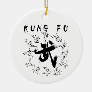 Kung fu (功 夫) keramik ornament