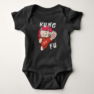Kung Fu Cat Baby Strampler