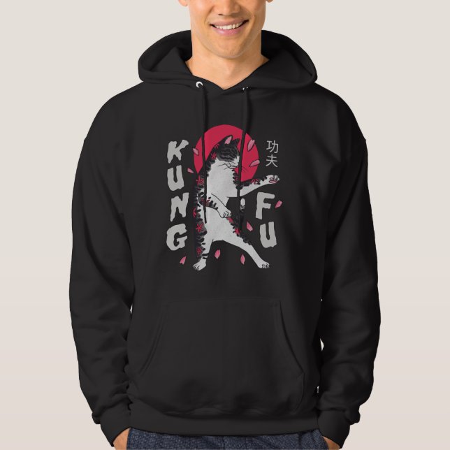 Kung Fu Cat Hoodie (Vorderseite)