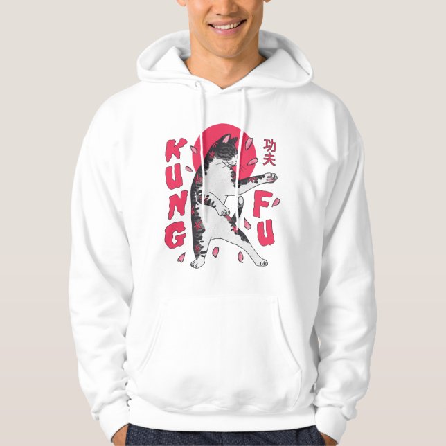 Kung Fu Cat Hoodie (Vorderseite)
