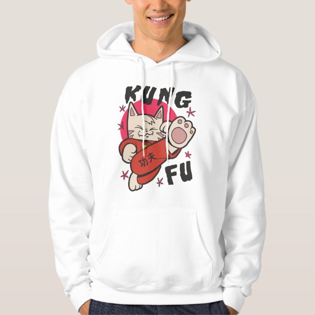 Kung Fu Cat Hoodie (Vorderseite)