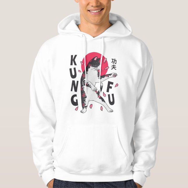 Kung Fu Cat Hoodie (Vorderseite)
