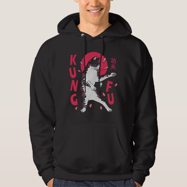 Kung Fu Cat Hoodie (Vorderseite)