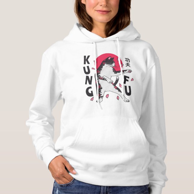 Kung Fu Cat Hoodie (Vorderseite)
