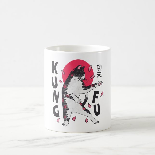 Kung Fu Cat Kaffeetasse (Mittel)